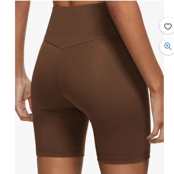 Nike Shorts S Nike One Midrise 7 Bike Shorts Cacao Wow Brown Small